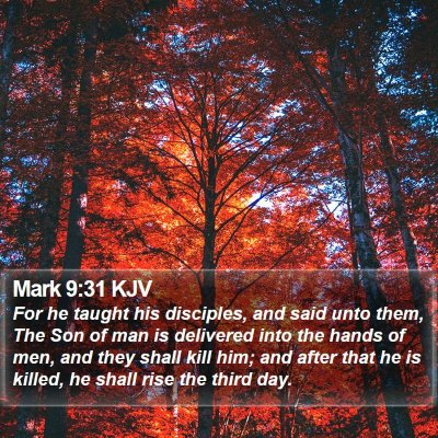 Mark 9:31 KJV Bible Verse Image