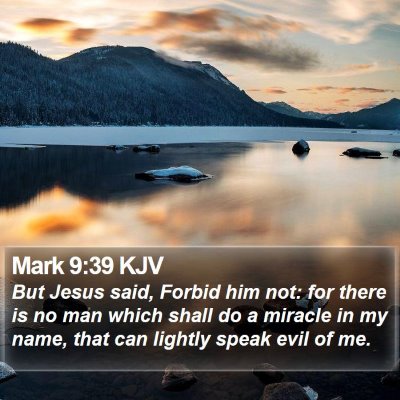 Mark 9:39 KJV Bible Verse Image