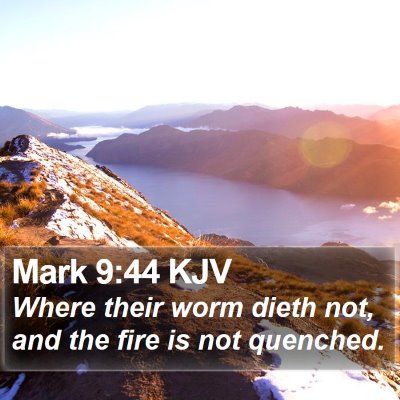 Mark 9:44 KJV Bible Verse Image