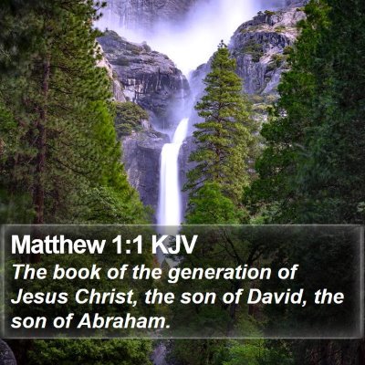 Matthew 1:1 KJV Bible Verse Image