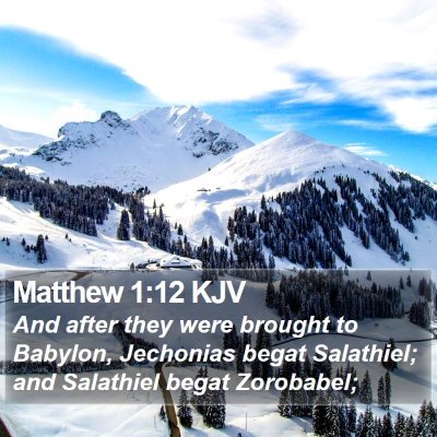 Matthew 1:12 KJV Bible Verse Image