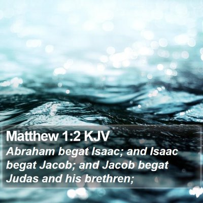 Matthew 1:2 KJV Bible Verse Image
