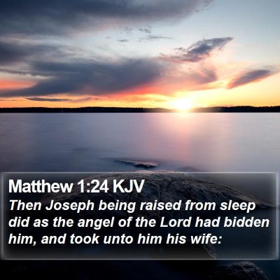 Matthew 1:24 KJV Bible Verse Image