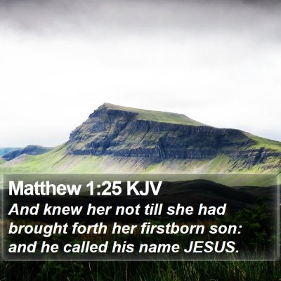 Matthew 1:25 KJV Bible Verse Image