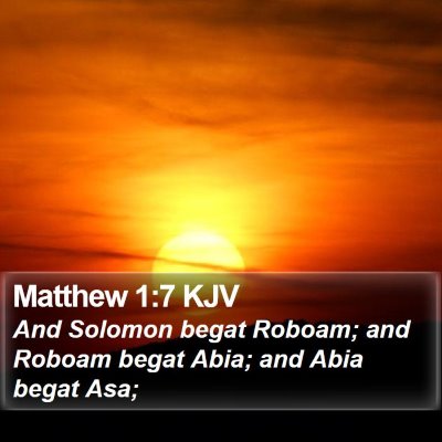 Matthew 1:7 KJV Bible Verse Image