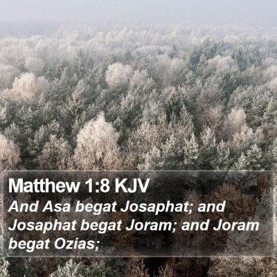 Matthew 1:8 KJV Bible Verse Image
