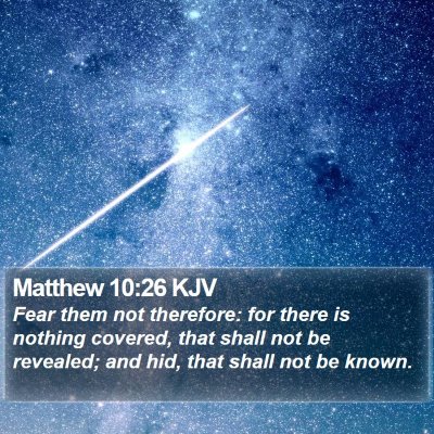 Matthew 10:26 KJV Bible Verse Image