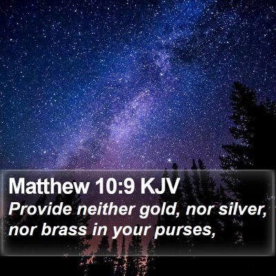 Matthew 10:9 KJV Bible Verse Image
