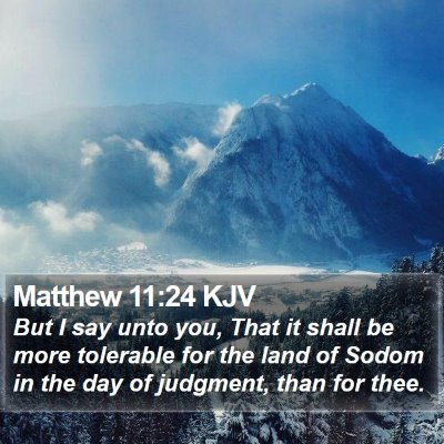 Matthew 11:24 KJV Bible Verse Image