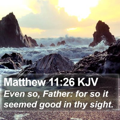 Matthew 11:26 KJV Bible Verse Image
