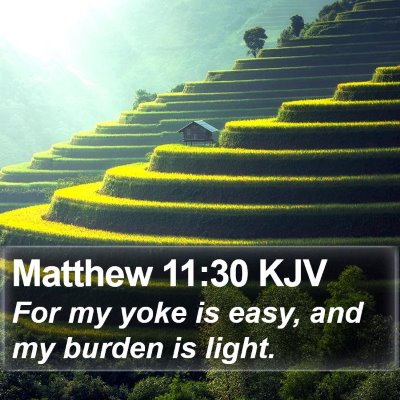 Matthew 11:30 KJV Bible Verse Image
