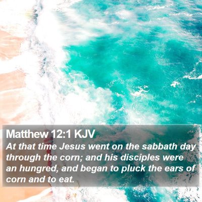 Matthew 12:1 KJV Bible Verse Image