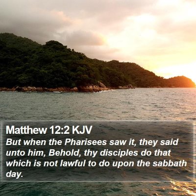 Matthew 12:2 KJV Bible Verse Image