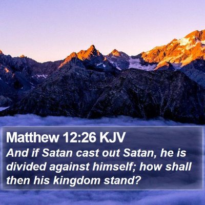 Matthew 12:26 KJV Bible Verse Image