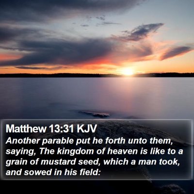 Matthew 13:31 KJV Bible Verse Image