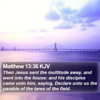 Matthew 13:36 KJV Bible Verse Image
