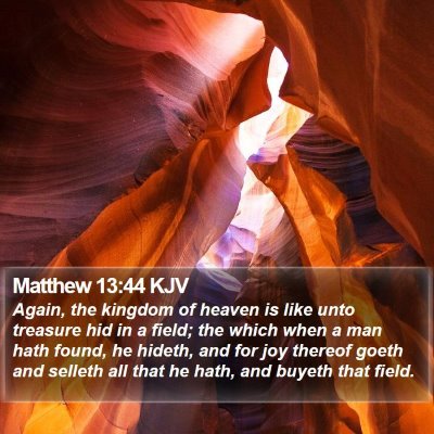 Matthew 13:44 KJV Bible Verse Image