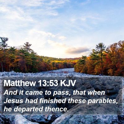 Matthew 13:53 KJV Bible Verse Image