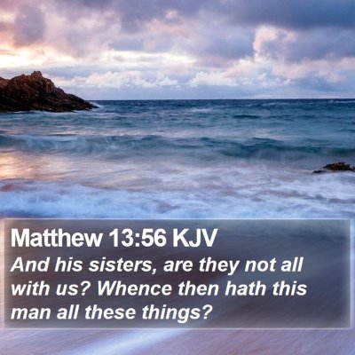 Matthew 13:56 KJV Bible Verse Image
