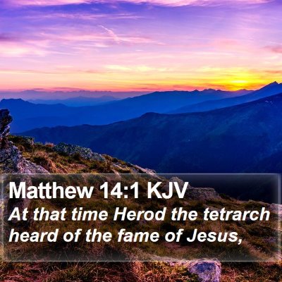 Matthew 14:1 KJV Bible Verse Image