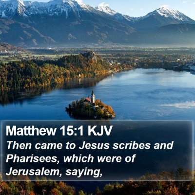 Matthew 15:1 KJV Bible Verse Image