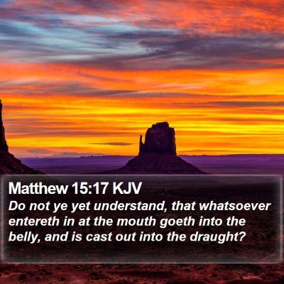 Matthew 15:17 KJV Bible Verse Image