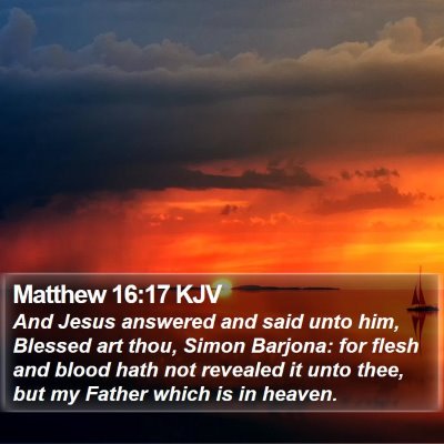 Matthew 16:17 KJV Bible Verse Image