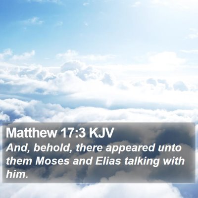 Matthew 17:3 KJV Bible Verse Image
