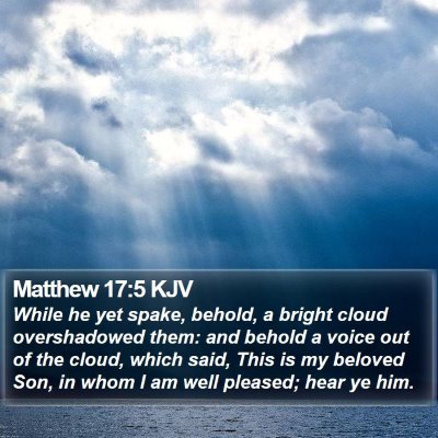 Matthew 17:5 KJV Bible Verse Image