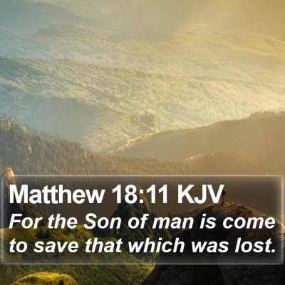 Matthew 18:11 KJV Bible Verse Image