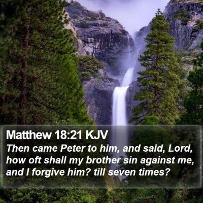 Matthew 18:21 KJV Bible Verse Image