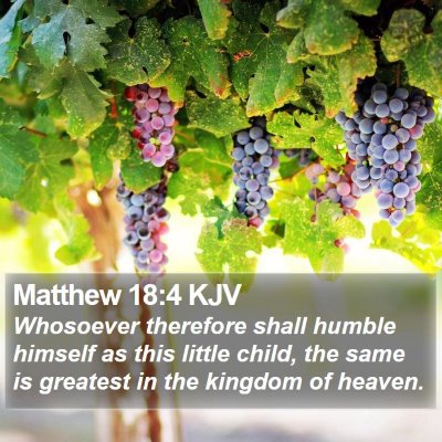 Matthew 18:4 KJV Bible Verse Image
