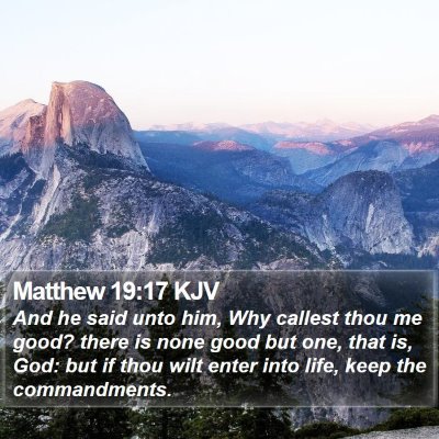 Matthew 19:17 KJV Bible Verse Image