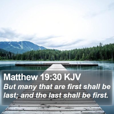 Matthew 19:30 KJV Bible Verse Image