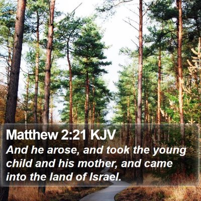Matthew 2:21 KJV Bible Verse Image