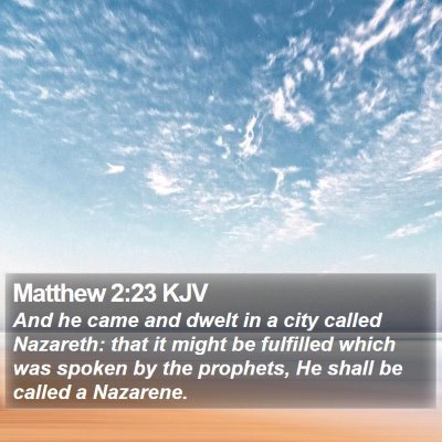 Matthew 2:23 KJV Bible Verse Image