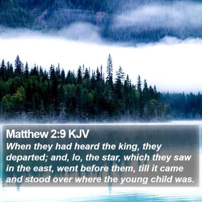 Matthew 2:9 KJV Bible Verse Image