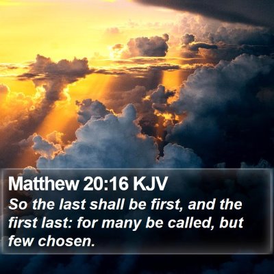 Matthew 20:16 KJV Bible Verse Image