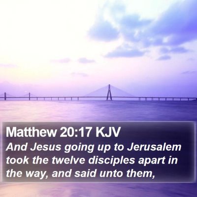 Matthew 20:17 KJV Bible Verse Image