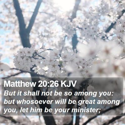 Matthew 20:26 KJV Bible Verse Image