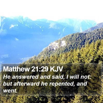 Matthew 21:29 KJV Bible Verse Image