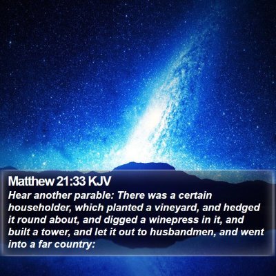 Matthew 21:33 KJV Bible Verse Image