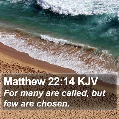 Matthew 22:14 KJV Bible Verse Image