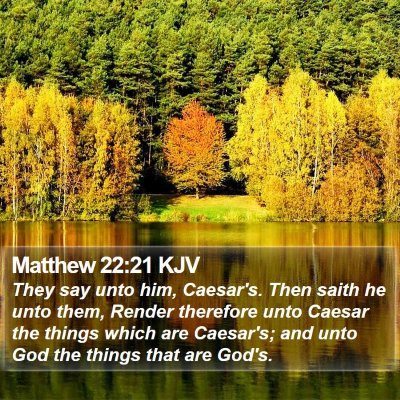Matthew 22:21 KJV Bible Verse Image