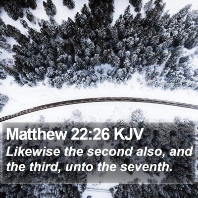 Matthew 22:26 KJV Bible Verse Image
