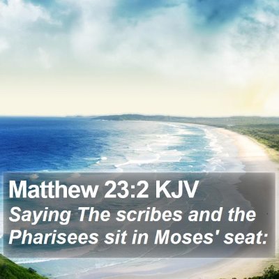 Matthew 23:2 KJV Bible Verse Image