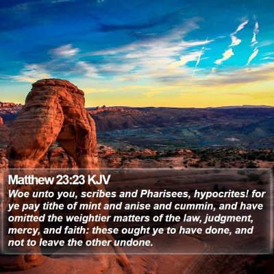 Matthew 23:23 KJV Bible Verse Image