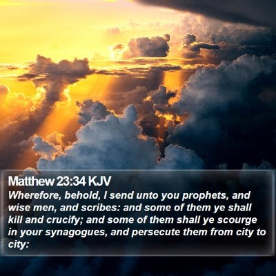 Matthew 23:34 KJV Bible Verse Image