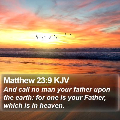 Matthew 23:9 KJV Bible Verse Image