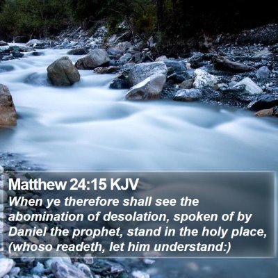 Matthew 24:15 KJV Bible Verse Image